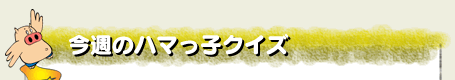 今週のハマっ子クイズ